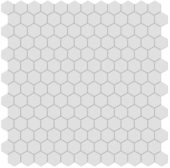1" Gallery Grey Matte Hex Mosaic | Tile Center