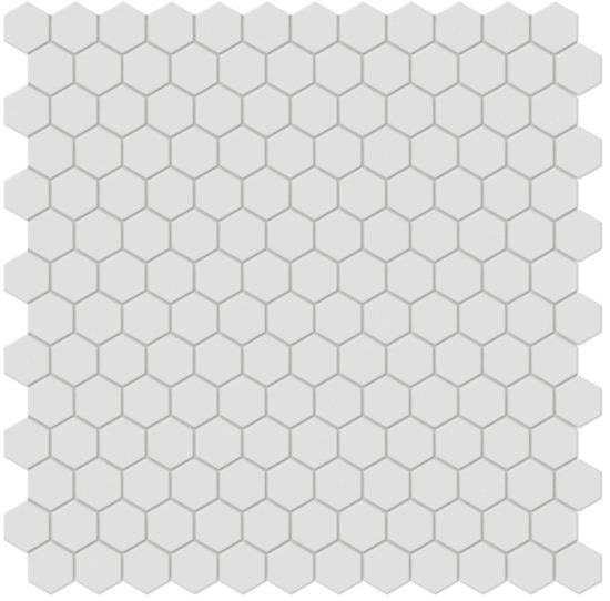 1" Gallery Grey Matte Hex Mosaic | Tile Center
