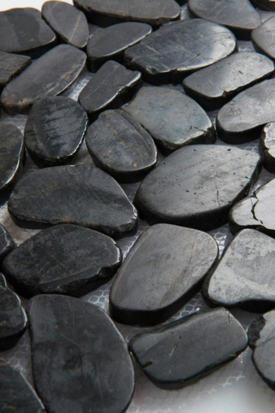 12X12 Flat Tahitian Black | Tile Center