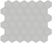 2" Loft Grey Matte Hex Mosaic | Tile Center