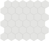 2" Vintage Grey Matte Unglazed Hex Mosaic | Tile Center