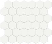 2" White Matte Hex Mosaic | Tile Center