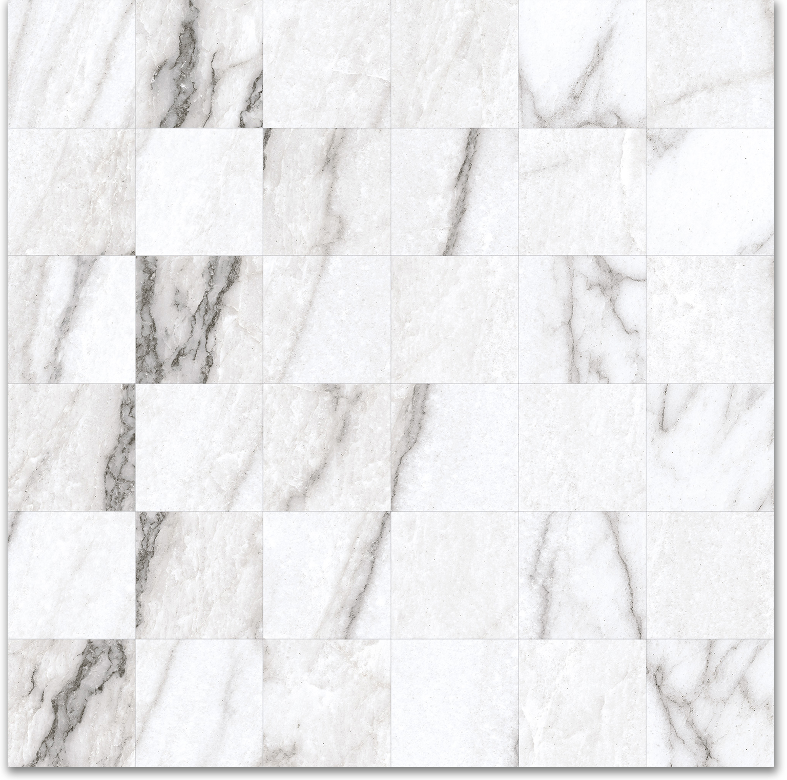 2X2 Mosaic-Polished Glamour White | Tile Center