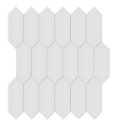 2x5 Gallery Grey Glossy Picket Mosaic | Tile Center