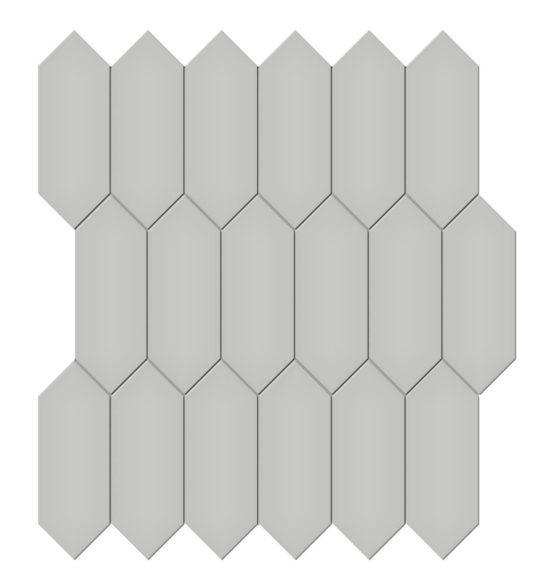 2x5 Loft Grey Matte Picket Mosaic | Tile Center