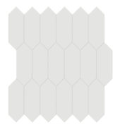 2x5 Vintage Grey Matte Picket Mosaic | Tile Center