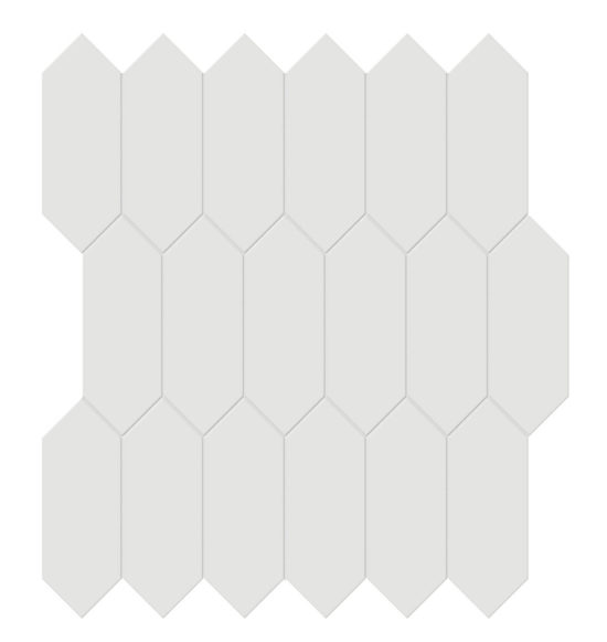 2x5 Vintage Grey Matte Picket Mosaic | Tile Center