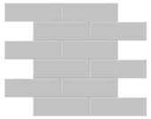 2x6 Loft Grey Glossy Brick Mosaic | Tile Center
