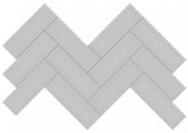 2x6 Loft Grey Glossy Herringbone Mosaic | Tile Center