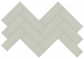 2x6 Soft Sage Glossy Herringbone Mosaic | Tile Center