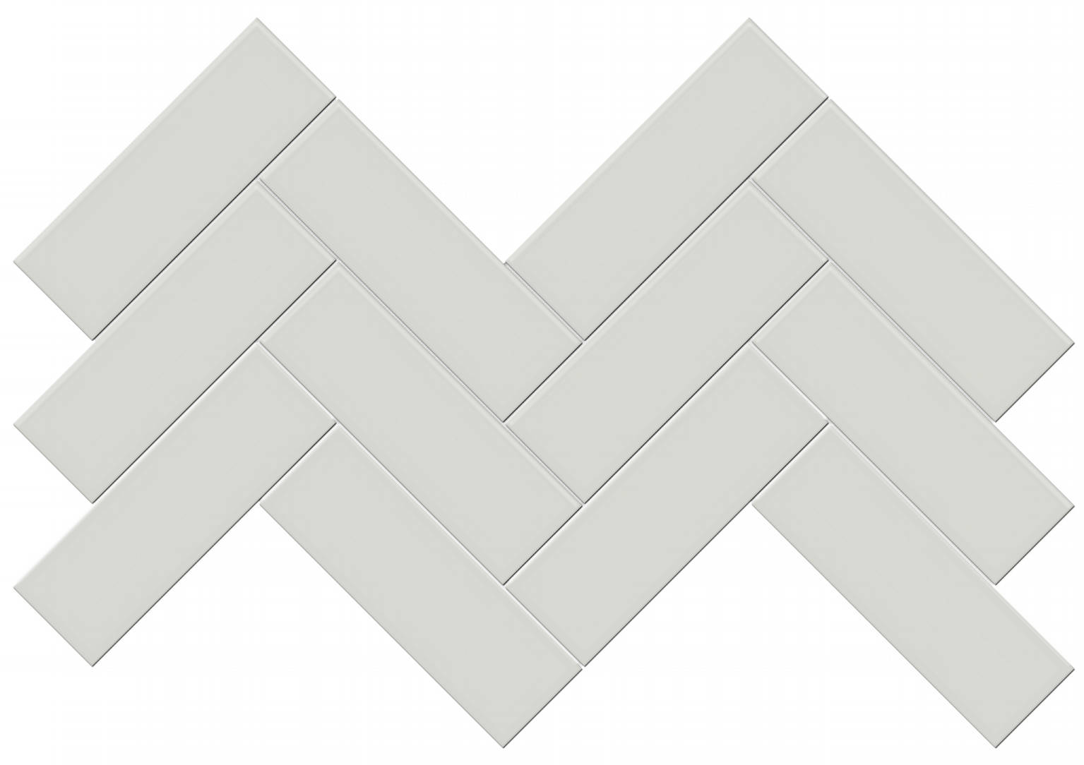 2x6 Warm Grey Matte Herringbone Mosaic | Tile Center