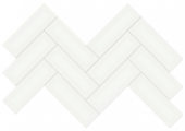 2x6 White Glossy Herringbone Mosaic | Tile Center