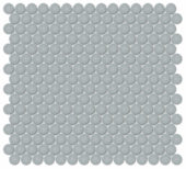 3/4" Cloud Blue Glossy Penny Round Mosaic | Tile Center