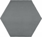 6" Anthracite Charcoal Glossy Hexagon | Tile Center