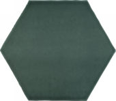 6" Brilliant Emerald Glossy Hexagon | Tile Center