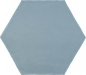 6" Summer Sky Glossy Hexagon | Tile Center
