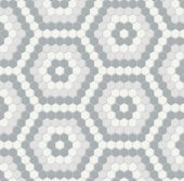 Afternoon Blend Matte Hexagon Pattern Mosaic | Tile Center