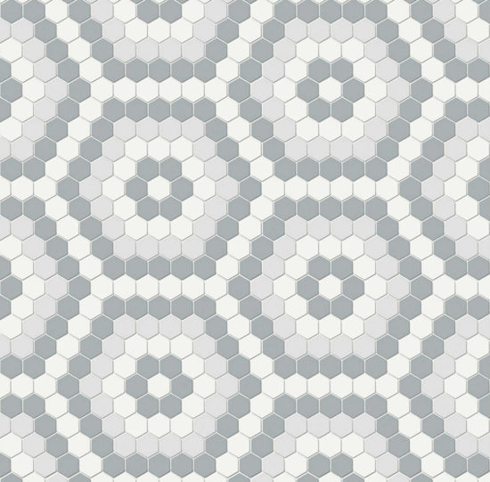 Afternoon Blend Matte Hexagon Pattern Mosaic | Tile Center