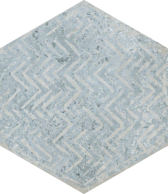 Alma 5.5X6.3 Grey Decor Hexagon | Tile Center
