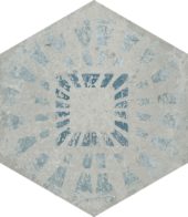 Alma 5.5X6.3 Grey Decor Hexagon | Tile Center