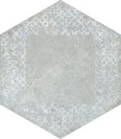 Alma 5.5X6.3 Grey Decor Hexagon | Tile Center