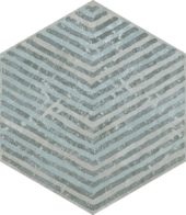 Alma 5.5X6.3 Grey Decor Hexagon | Tile Center