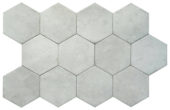 Alma 5.5X6.3 Grey Hexagon | Tile Center