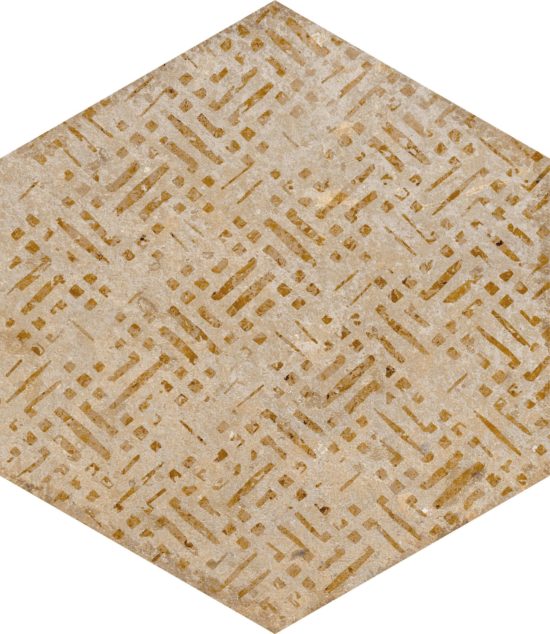 Alma 5.5X6.3 Sand Decor Hexagon | Tile Center