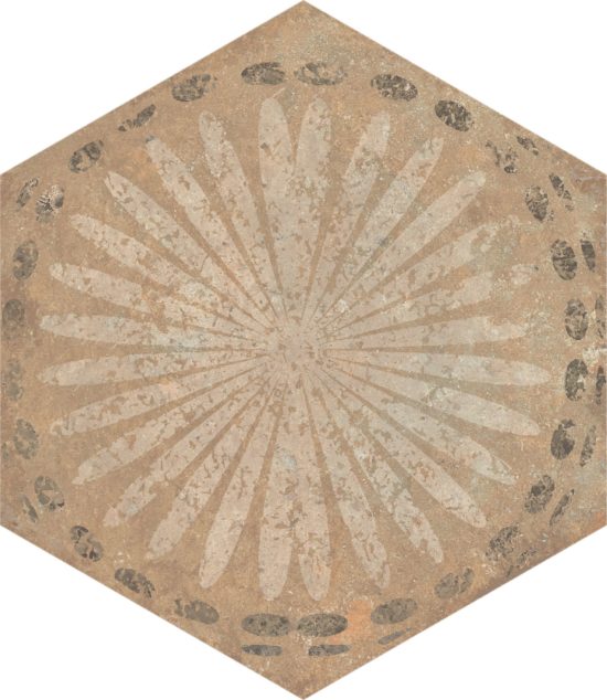 Alma 5.5X6.3 Sand Decor Hexagon | Tile Center
