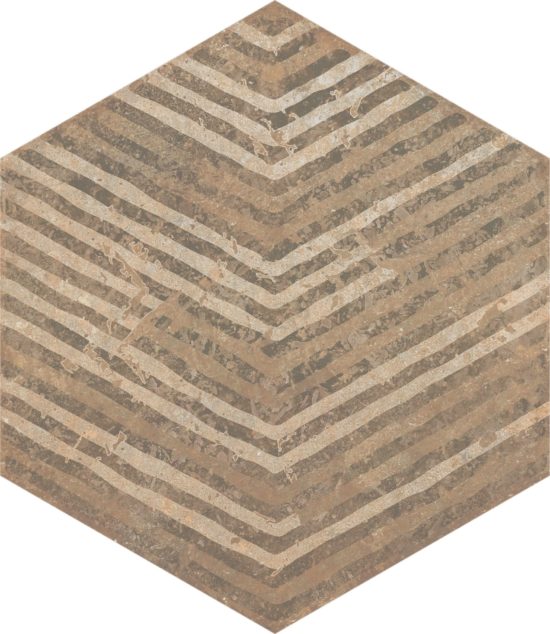 Alma 5.5X6.3 Sand Decor Hexagon | Tile Center
