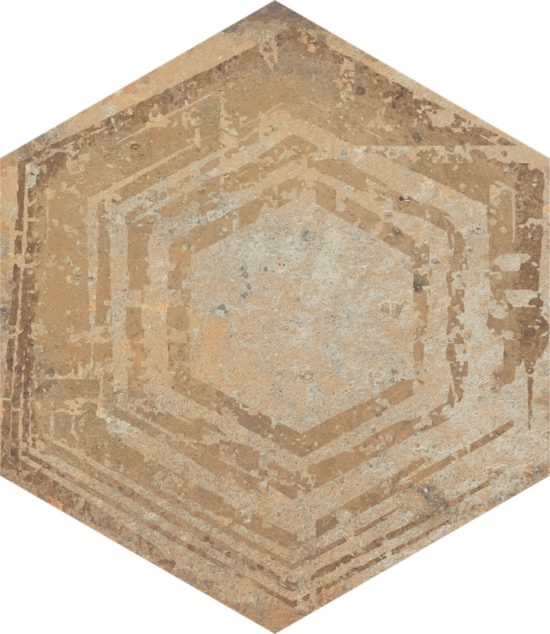 Alma 5.5X6.3 Sand Decor Hexagon | Tile Center
