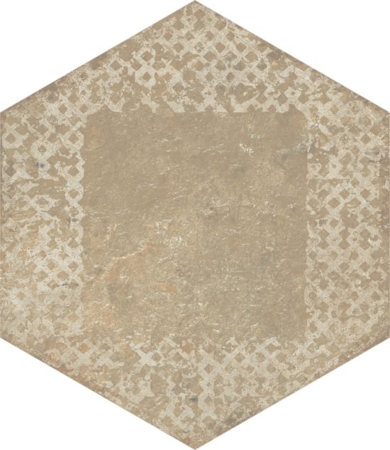 Alma 5.5X6.3 Sand Decor Hexagon | Tile Center