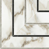 Amalfi Calacatta Honed Picco Mosaic | Tile Center