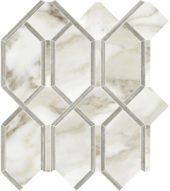 Amalfi Calacatta Polished Modella Mosaic | Tile Center