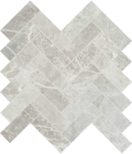 Apollo Argento 1.25×4 Herringbone Mosaic