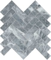 Aqua Intenso 1.25x4 Herringbone Mosaic | Tile Center