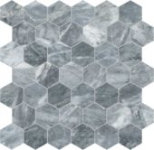Aqua Intenso 2 Hexagon Mosaic | Tile Center