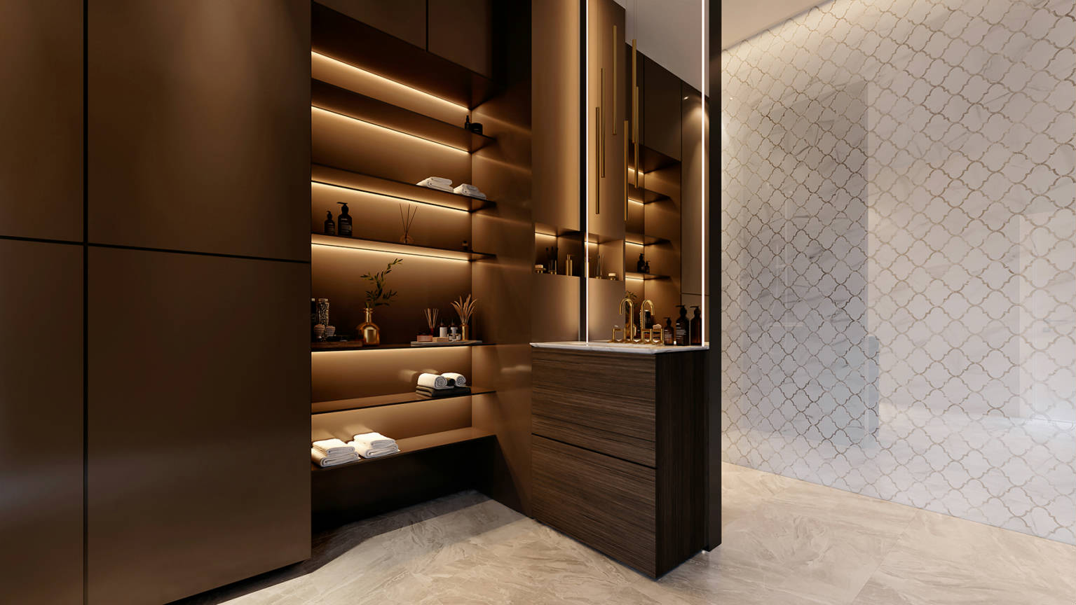 Ardor Infatuation Arabesque Polished Mosaic 2 0 | Tile Center