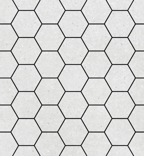 Ashland 3″ Hexagon White Mosaic