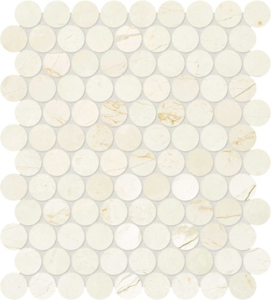 Avorio Crema 1.25 Penny Round Mosaic | Tile Center