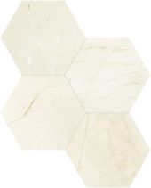 Avorio Crema 6 Hexagon Mosaic | Tile Center