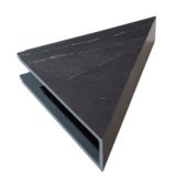 Black Ice Shower Shelf 14.56x7.12x2 | Tile Center