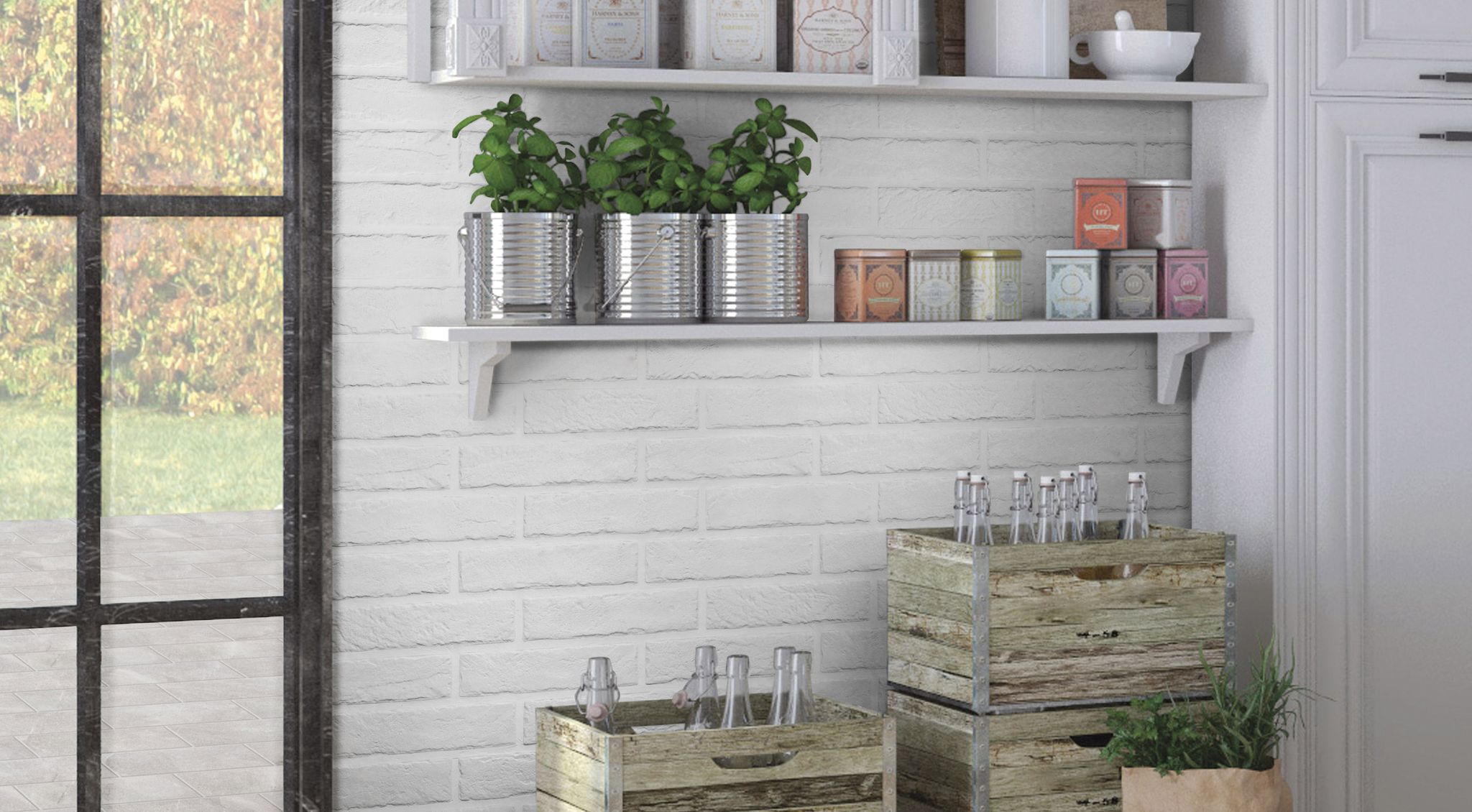 Brix 2x10 White 2 | Tile Center