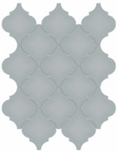 Cloud Blue Glossy Arabesque Mosaic | Tile Center