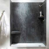 Cracked Slate Shower Wall Kit 32x60x78 | Tile Center