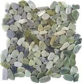 Crystal Green Semi-Precious Stone Interlocking Mosaic | Tile Center