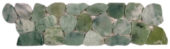 Crystal Green Semi-Precious Stone Mosaic Interlocking Border | Tile Center