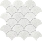 Crystal White Marble Scale Polished | Tile Center