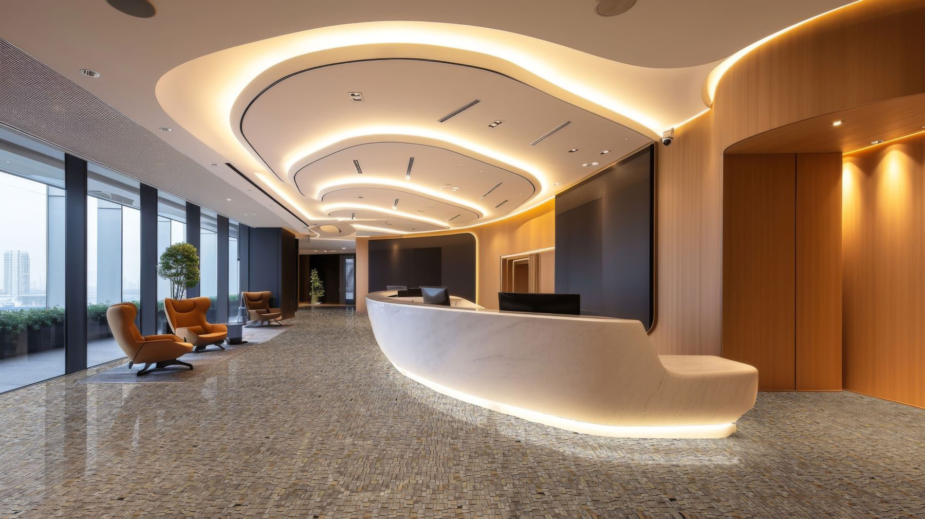 Cubic Fossil Wood Stone  | Tile Center