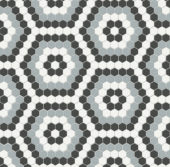 Dawn Blend Matte Hexagon Pattern Mosaic | Tile Center